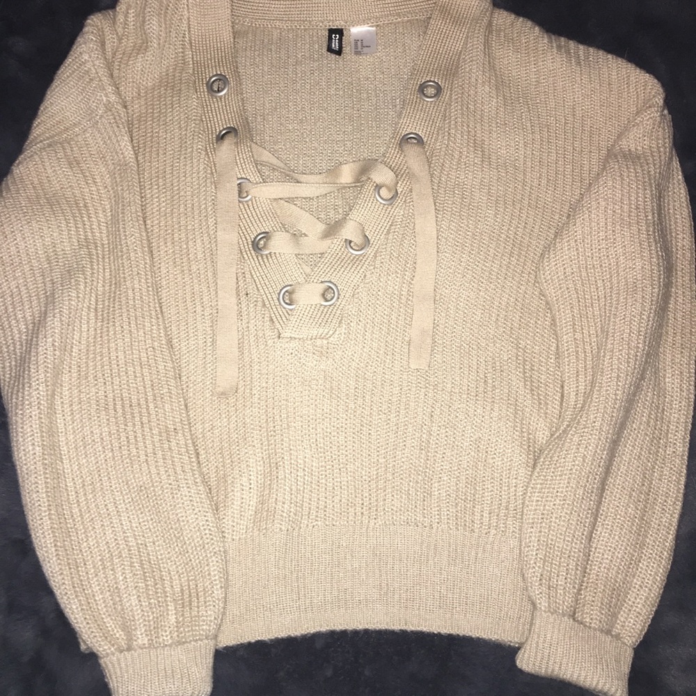 Beige/Tan Sweater Shirt